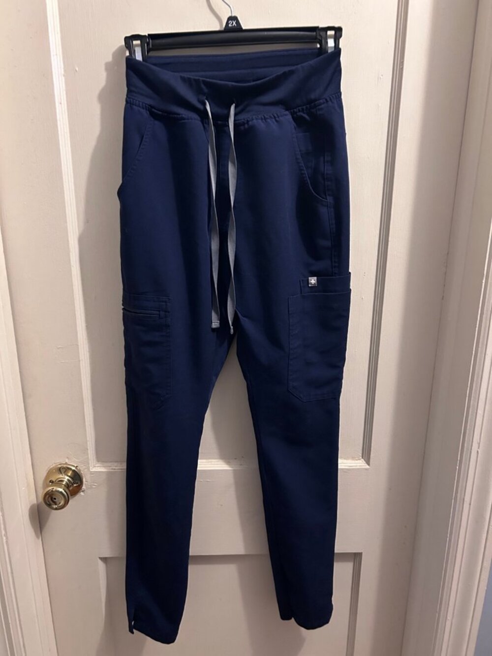 FIGS Yola Scrub Pants XXS Navy High Waisted Skinny